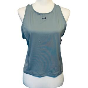 Under Armour Women's Fitted Tank Blue  Large Racerback